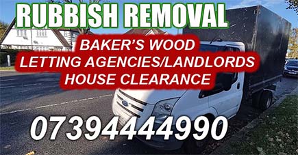 Baker's Wood Letting Agencies/Landlords house clearance