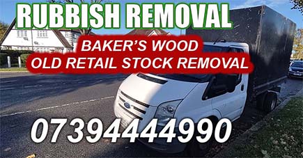 Baker's Wood Old Retail Stock removal