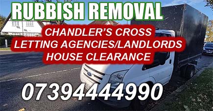Chandler's Cross Letting Agencies/Landlords house clearance