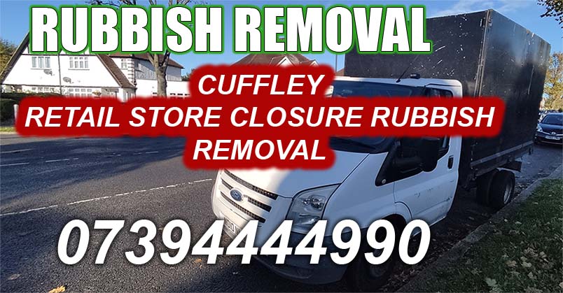 Cuffley EN6 Retail Store Closure rubbish removal