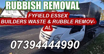 Fyfield Essex Builders Waste & Rubble Removal