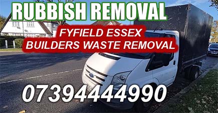 Fyfield Essex Builders waste removal