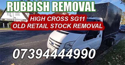 High Cross SG11 Old Retail Stock removal