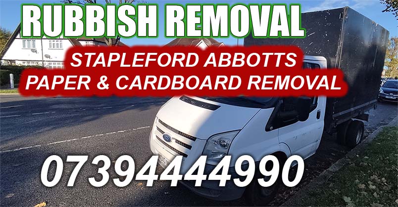 Stapleford Abbotts RM4 Paper & Cardboard Removal