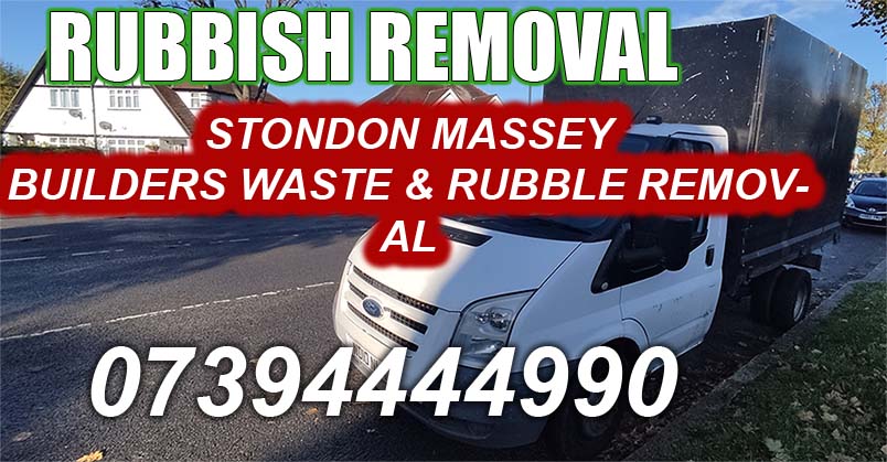 Stondon Massey CM15 Builders Waste & Rubble Removal