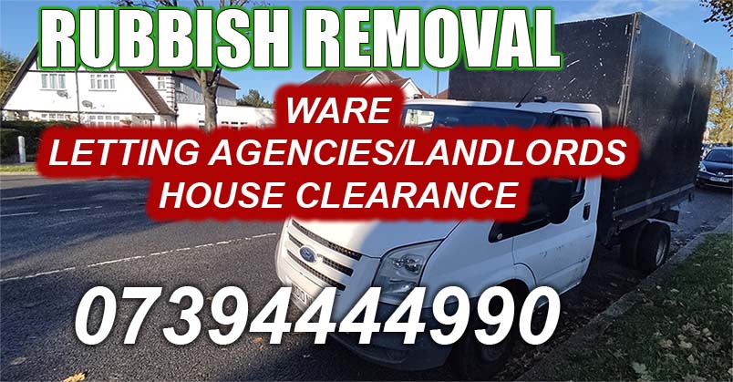 Ware SG12 Letting Agencies/Landlords house clearance