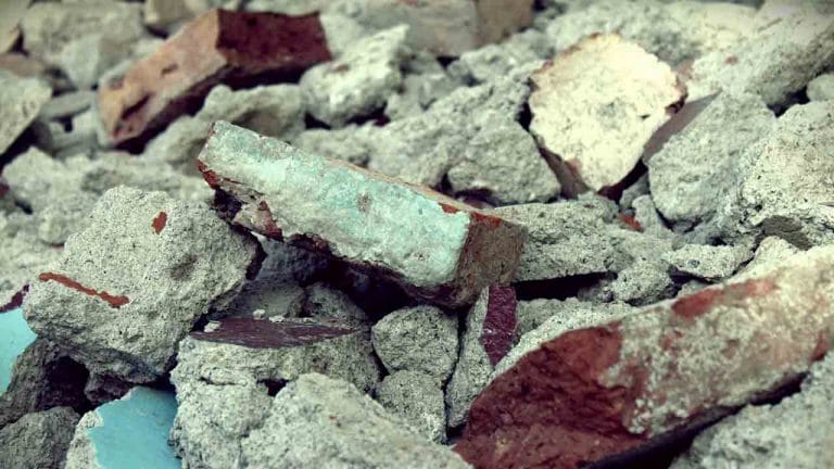 Builders waste and rubble